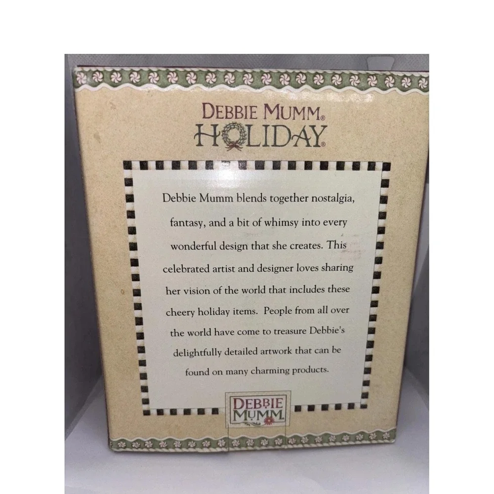 Debbie Mumm Large Christmas Gingerbread Tea Light Lantern 7''